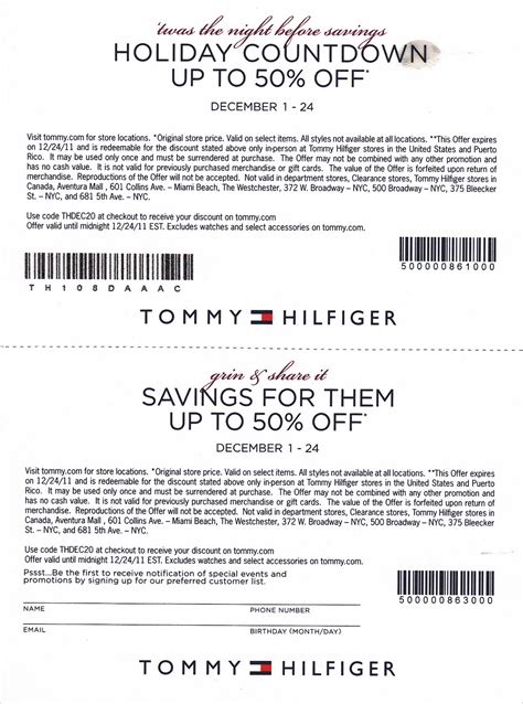 tommy hilfiger orlando coupons.